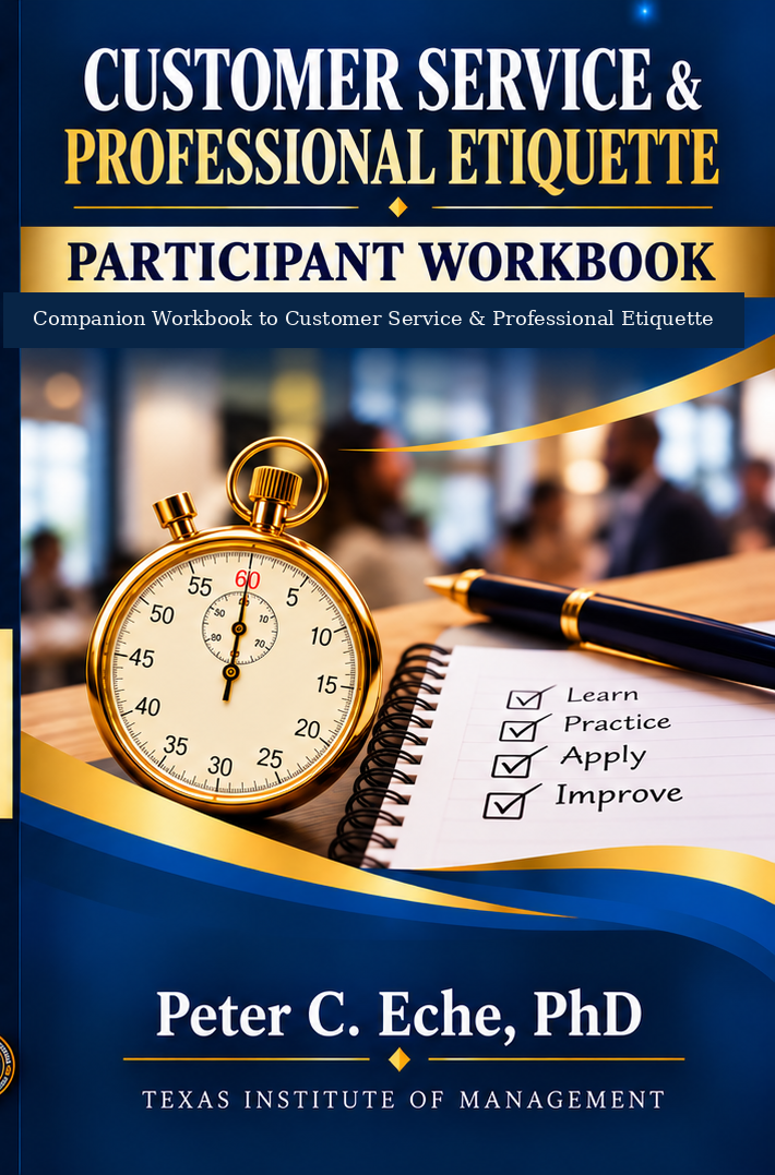 Customer Service & Professional Etiquette Participant Workbook front cover